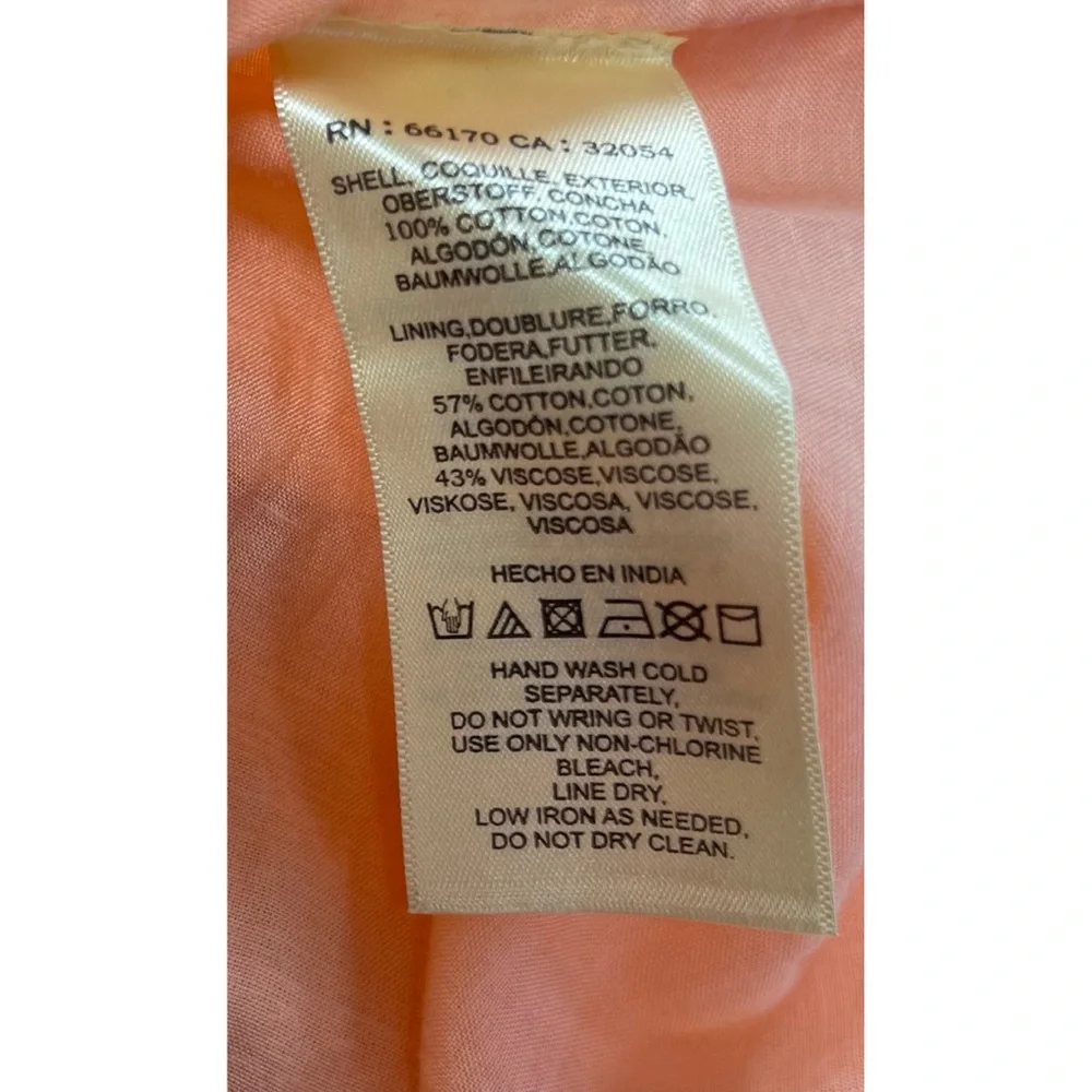 Anthropologie Ingalls Tie-Waist Dress Size 16 NWT (peach) - Picture 7 of 10